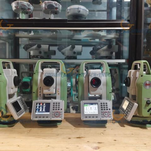 Leica FlexLine TS07 manual total station close-up view