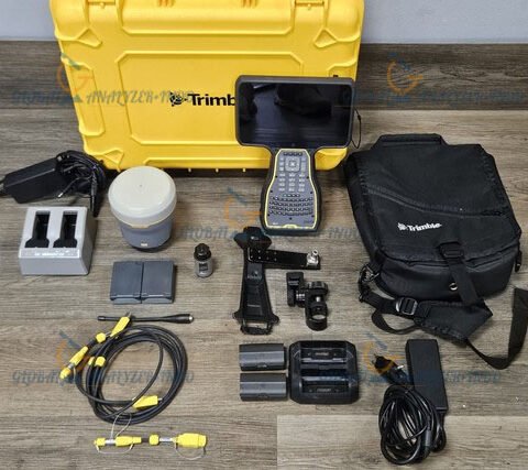 Trimble R12i GNSS receiver and TSC7 controller product display