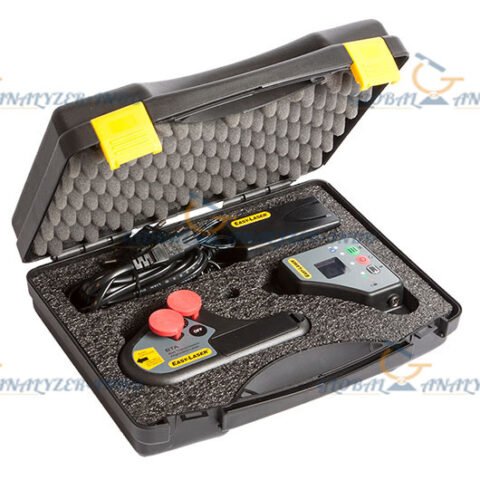 Easy Laser XT190 alignment tool mounted on a pulley