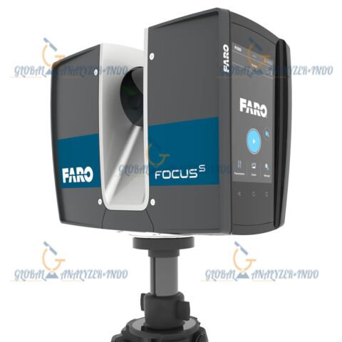 FARO Focus S350 Laser Scanner performing 3D scanning in an industrial outdoor environment.