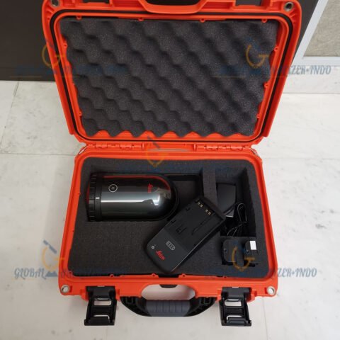 Leica BLK360 3D Laser Scanner capturing full-color panoramic images in the field