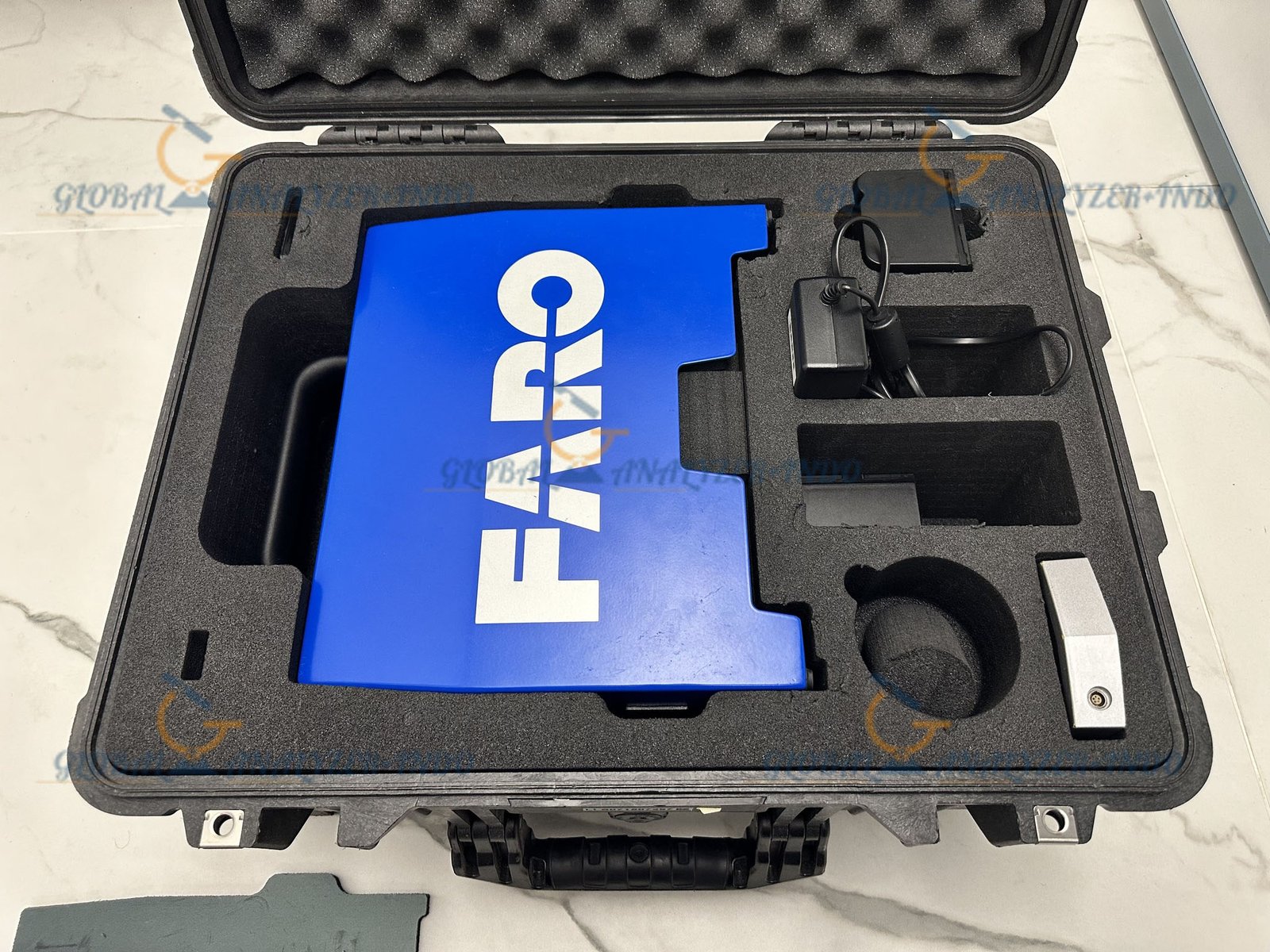 FARO Focus X130 scanning a construction site