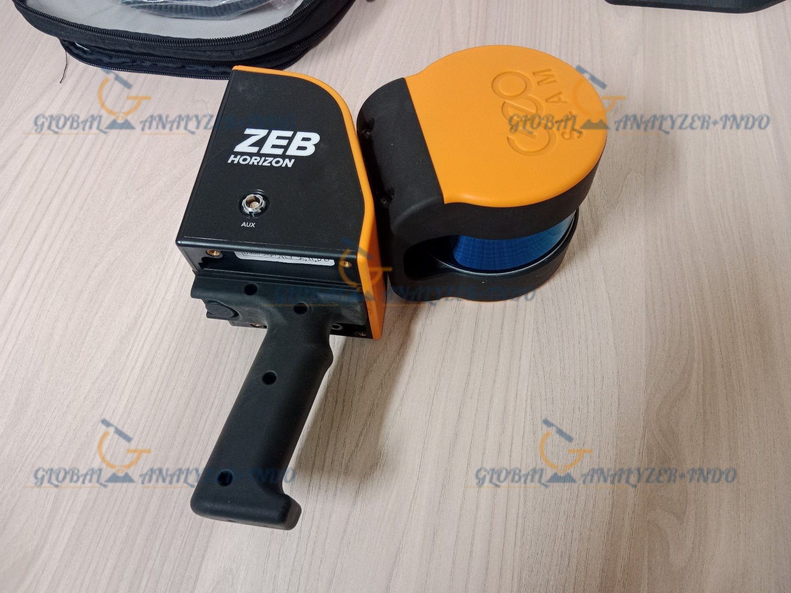 GeoSLAM ZEB-HORIZON scanning an underground mine and forested area.