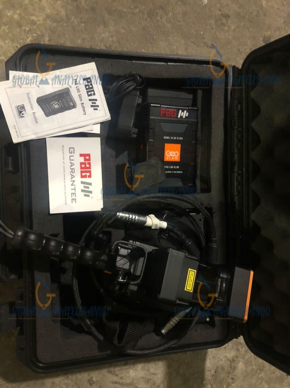 GeoSLAM Hub displaying real-time 3D point cloud from ZEB REVO RT