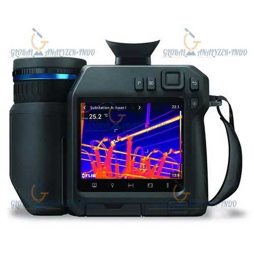 Technician using Teledyne FLIR T865-42 thermal camera for equipment inspection